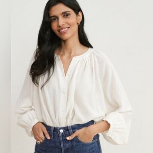 JENNI KAYNE
Long-Sleeve Willow Blouse